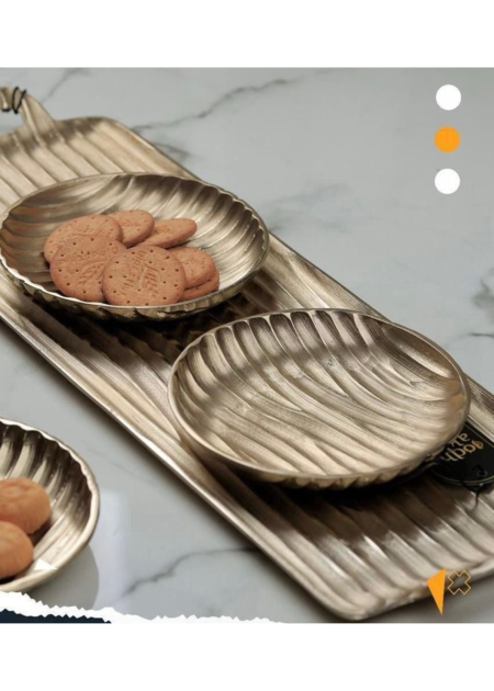 صحن ضيافة نحاس 3 صحون